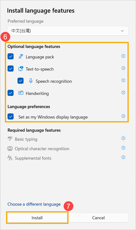Changer la langue du système d'exploitation Windows